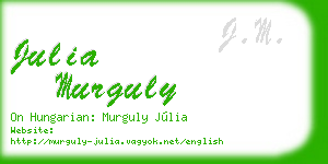 julia murguly business card